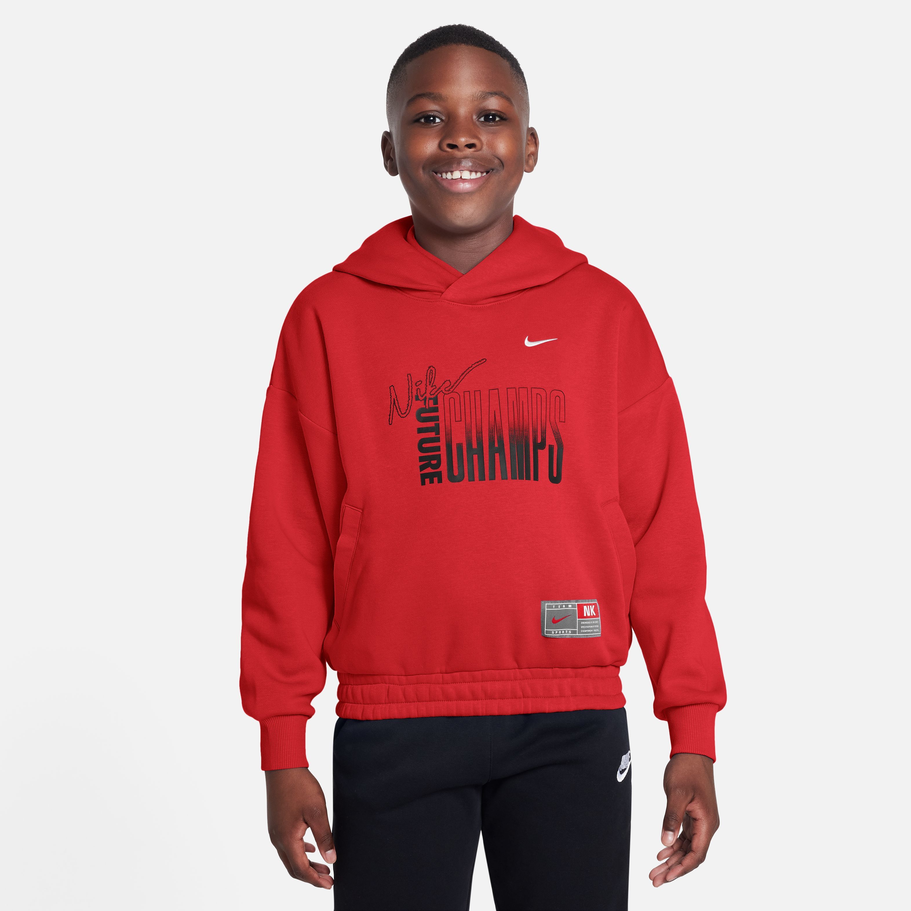 NIKE K NK COB FLC PO HOODIE FN8355-657