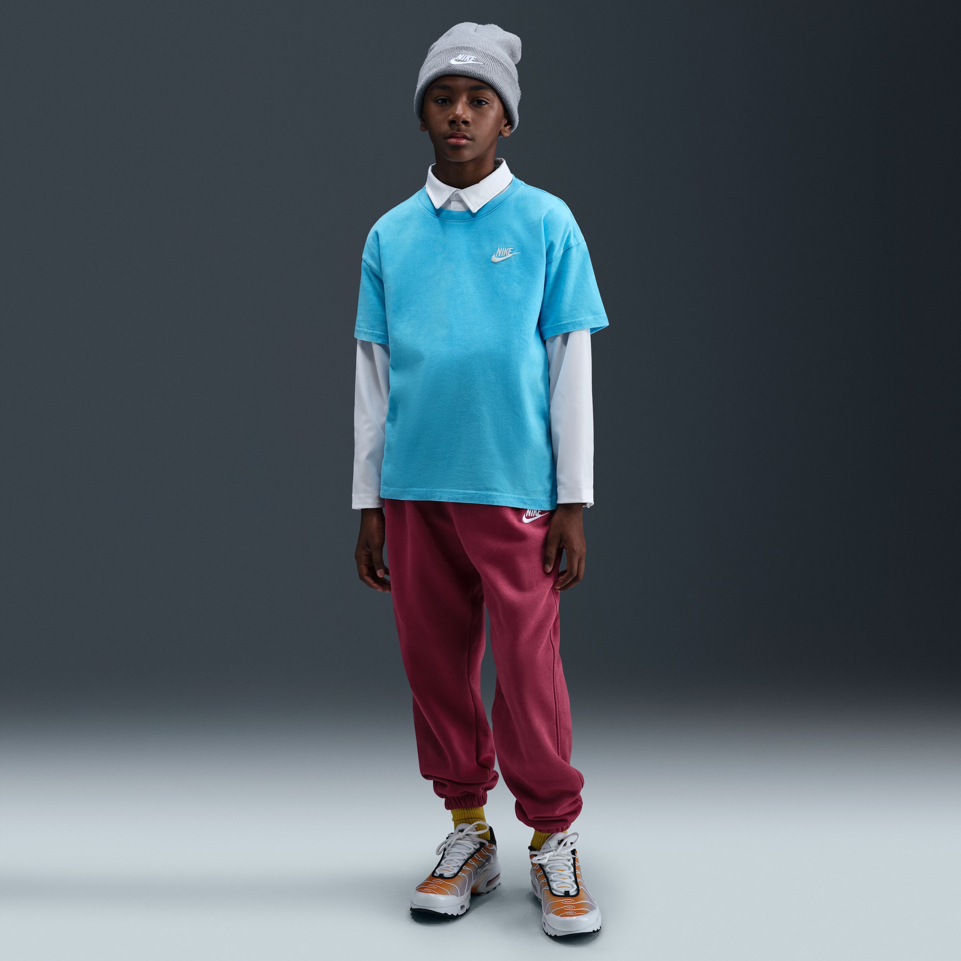 Nike Παιδικό Κοντομάνικο πετροπλυμενο T-Shirt IH3584-416