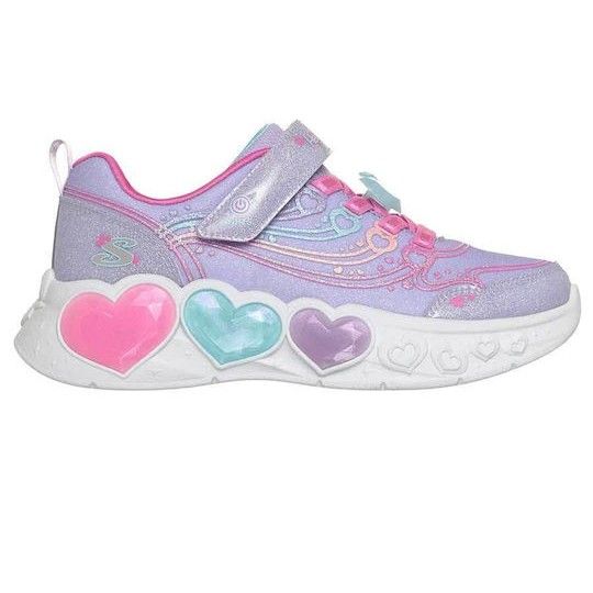 SKECHERS ΠΑΙΔΙΚΑ ΑΘΛΗΤΙΚΑ ΠΑΠΟΥΤΣΙΑ  ΜΕ ΦΩΤΑΚΙΑ ENCHANTED HEART  303266LC-LVMT