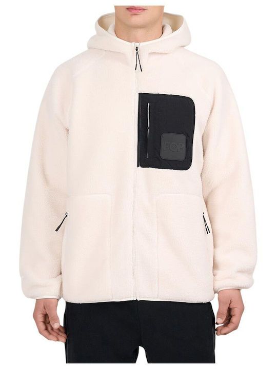 4F Ανδρική ζακέτα Fleece Προβατάκι  4FWAW26TFLEM481-83S