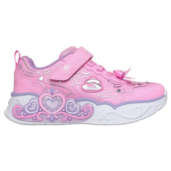 SKECHERS  ΠΑΙΔΙΚΑ ΑΘΛΗΤΙΚΑ  ΠΑΠΟΥΤΣΙΑ SNEAKERS  ΜΕ ΦΩΤΑΚΙΑ PRINCESS STEPS 303732LC-PNK