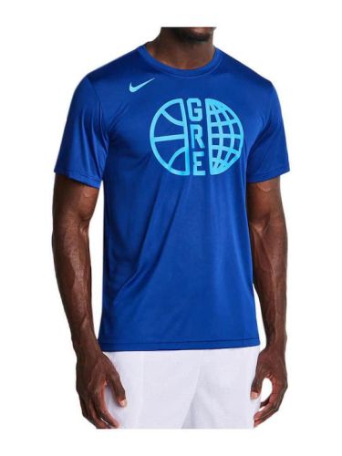 Nike Ανδρική Κοντομάνικη Μπλούζα GREECE Dri-FIT FQ3668-455