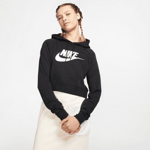 NIKE W NSW ESSNTL FLC GX CROP HDY CJ6327-010
