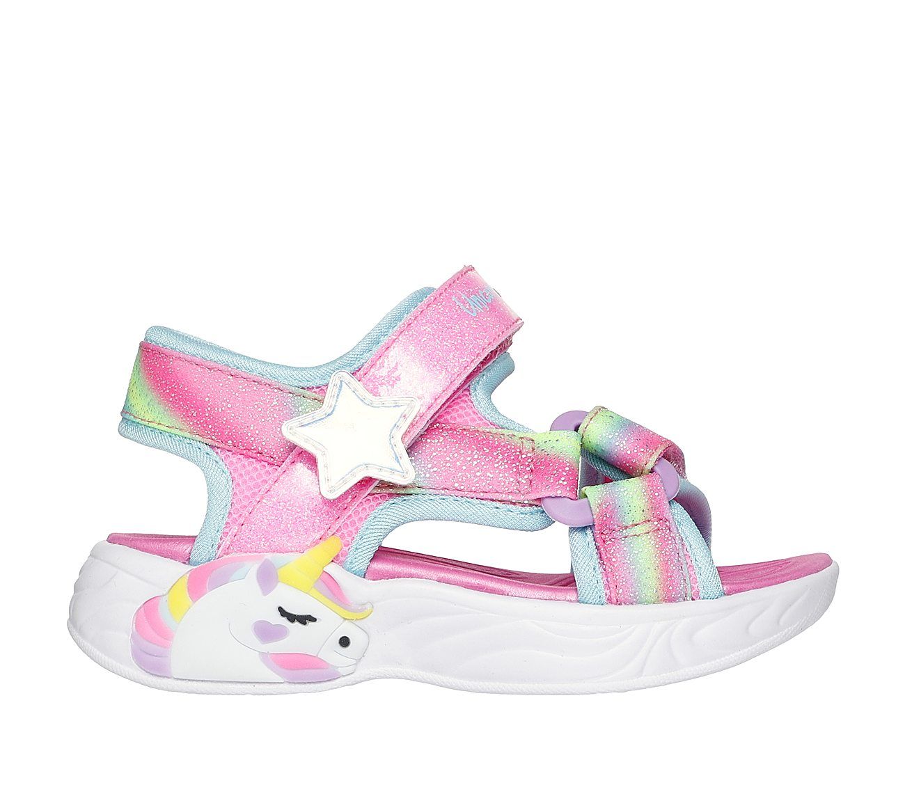 SKECHERS LIGHTED UNICORN DREAMS SANDAL 303107N-PKMT