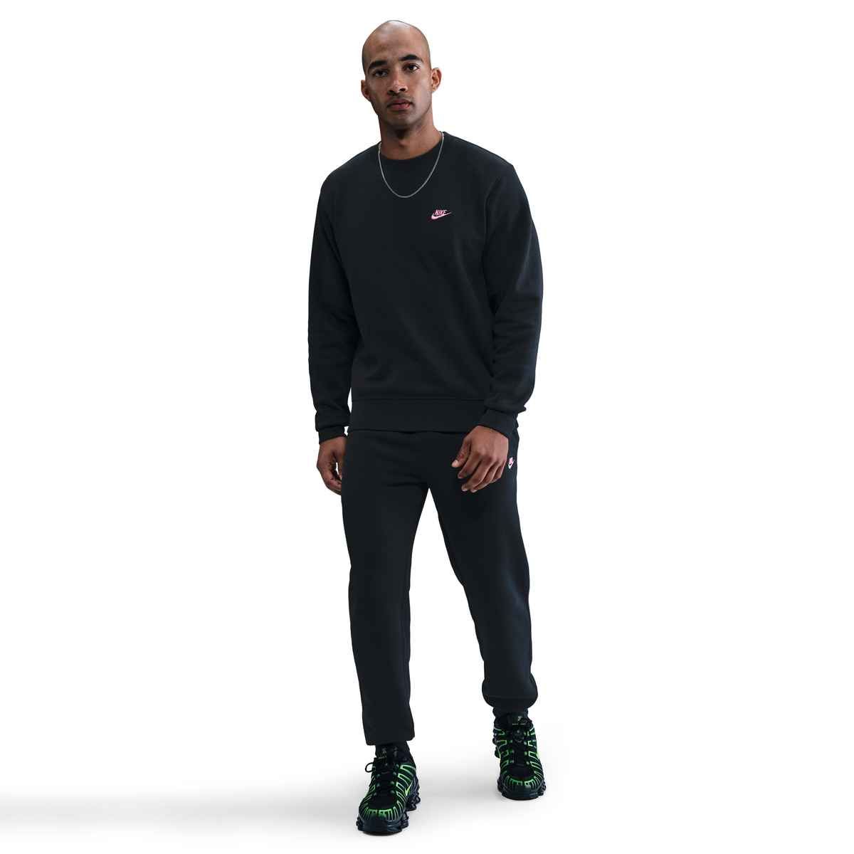 Nike new Ανδρική Μπλούζα Φούτερ ροζ σημα FN3886-011