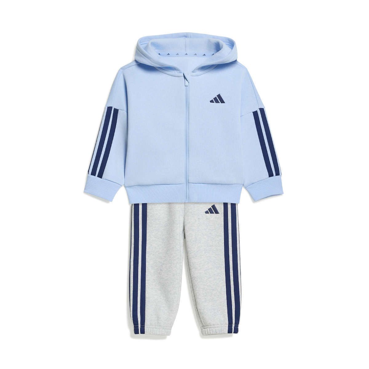 Adidas Essentials 3-Stripes Fleece Full-Zip Joggers Set KR9323