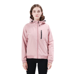 EMERSON RIBBED JACKET WITH HOOD 212.EW10.52 K9 ROSE