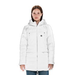 EMERSON W HOODED LONG PUFFER JACKET 222.EW10.92 OFF WHITE