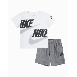 Nike Μπεμπέ Σετ Μπλούζα - Σόρτς 66J213-GEH